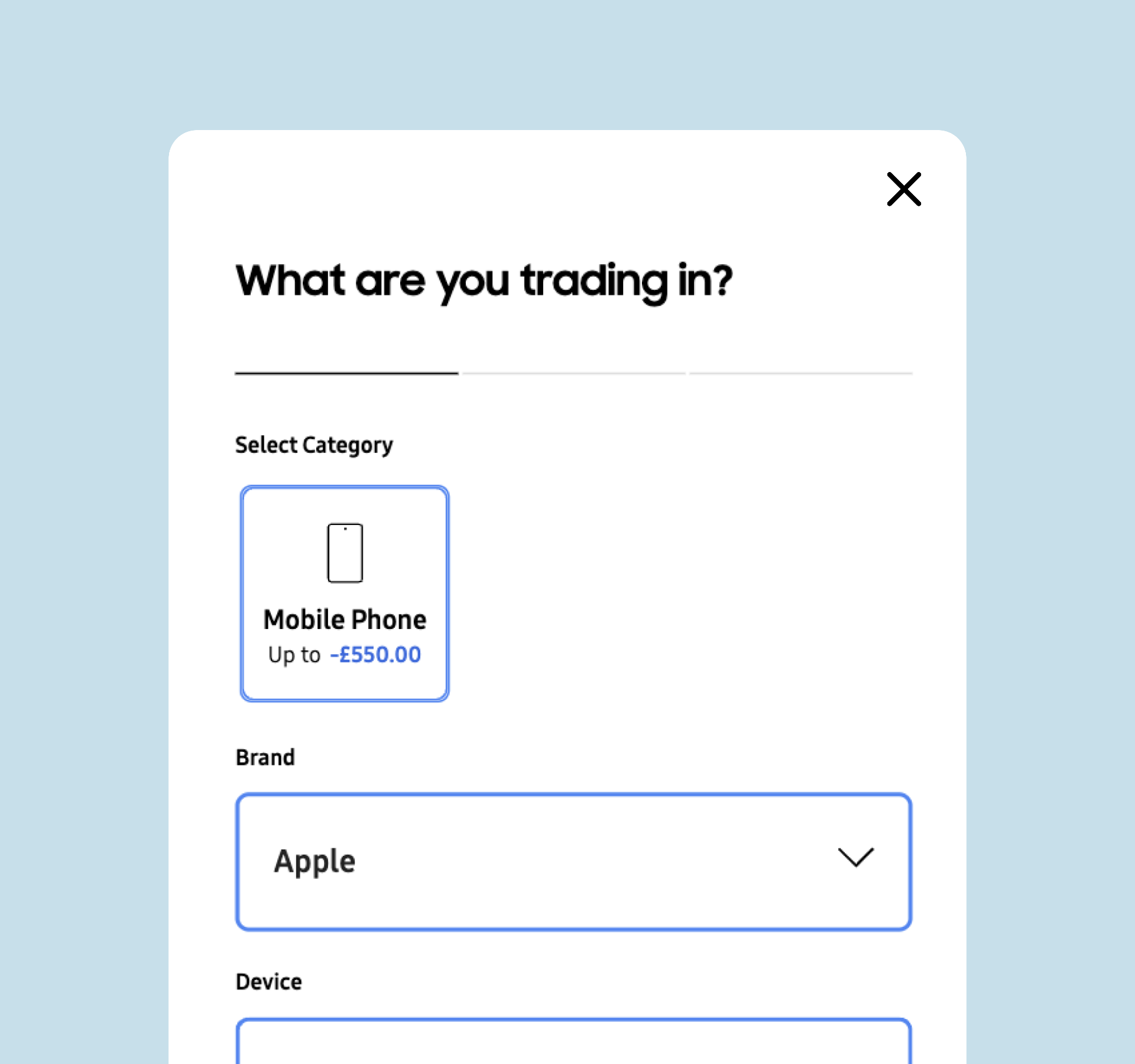 Trade-In as Part of the Comparison, Not a Separate Step