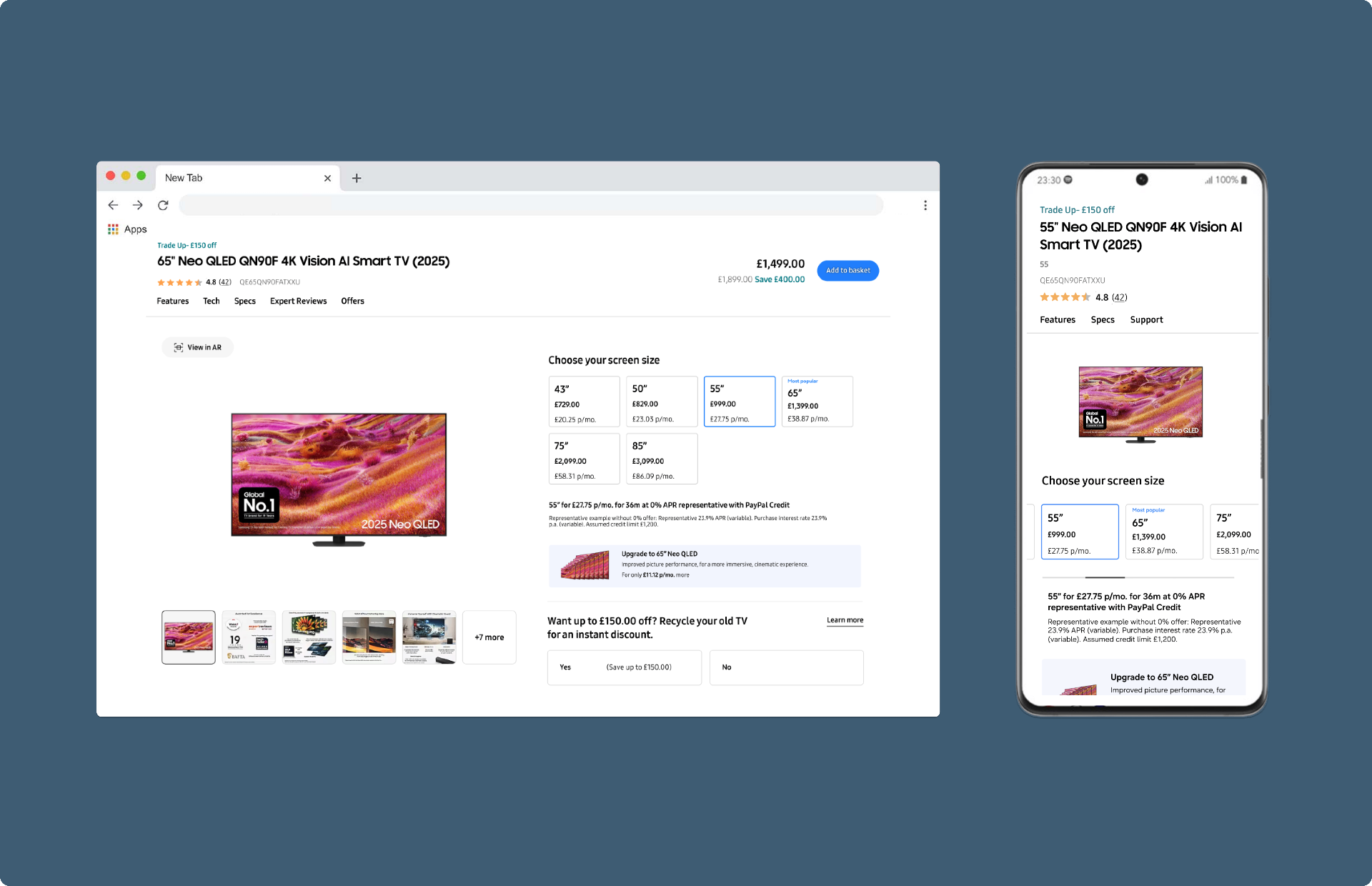 TV Buy Page Optimisation