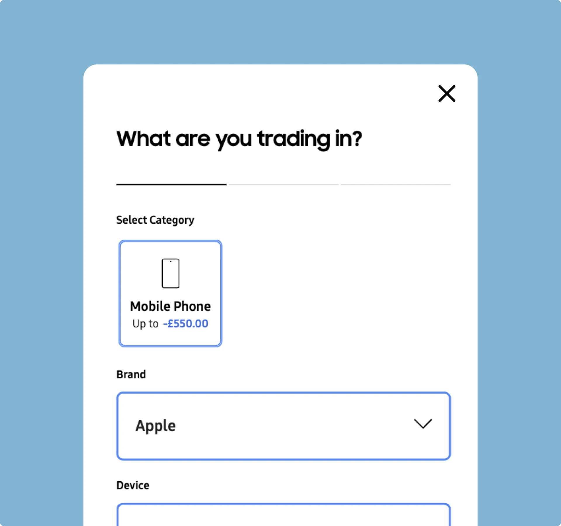 Trade-In as Part of the Comparison, Not a Separate Step